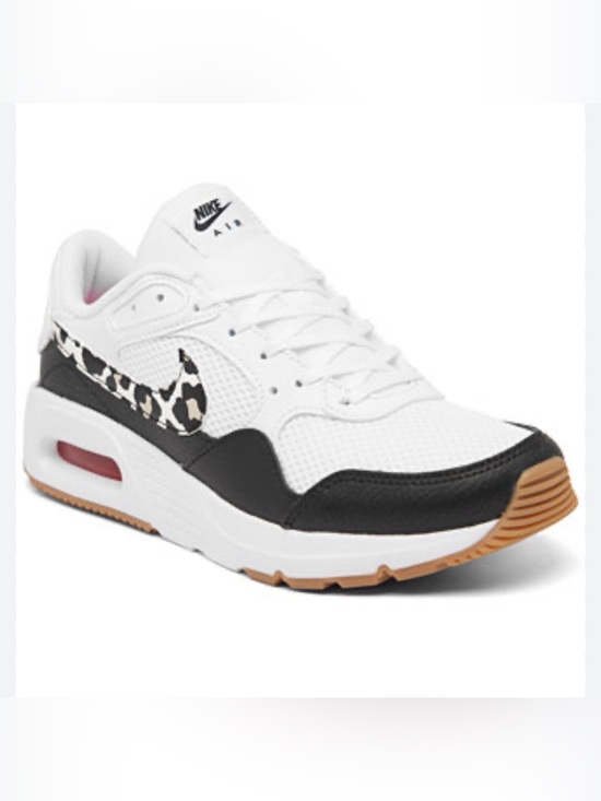 Nike Shoes - Nike Air Max SC Women’s Sz 10 White Black Leopard-Print Swoosh Athletic Shoes